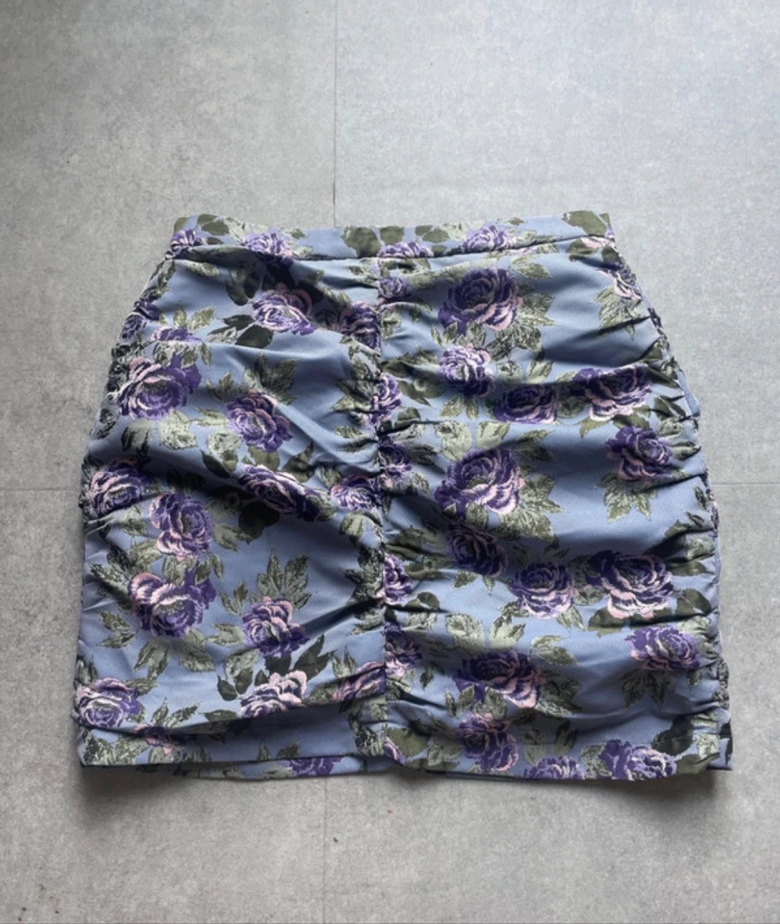 Saia plissada azul lápis Pimkie – photo 3